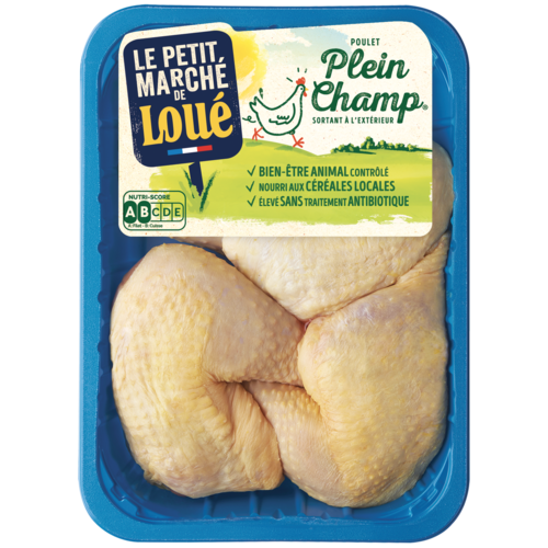 4 CUISSES DE POULET JAUNE - PLEIN CHAMP