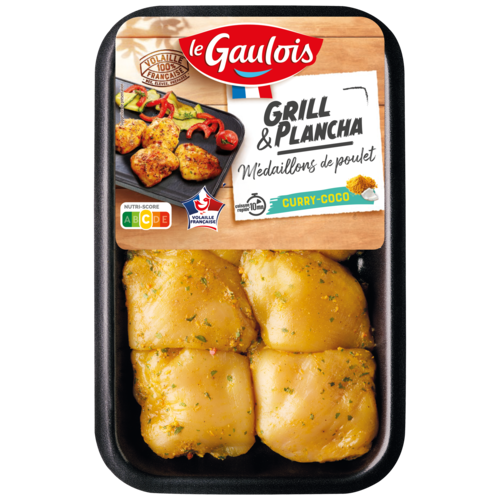 Médaillons de poulet Curry Coco Le Gaulois
