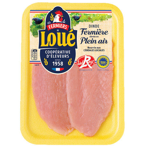 Escalopes fines de dinde Label Rouge Loué